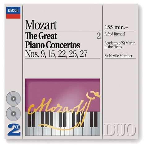 Wolfgang Amadeus Mozart (1756-1791): Klavierkonzerte Nr.9,15,22,25,27, 2 CDs