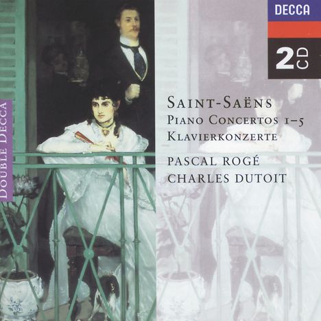 Camille Saint-Saens (1835-1921): Klavierkonzerte Nr.1-5, 2 CDs