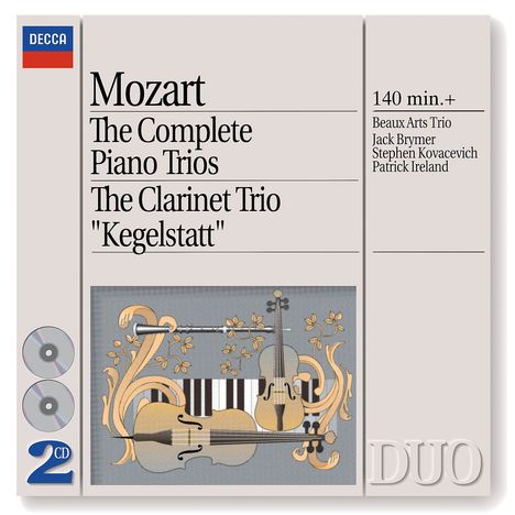 Wolfgang Amadeus Mozart (1756-1791): Klaviertrios Nr.1-5, 2 CDs