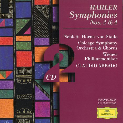 Gustav Mahler (1860-1911): Symphonien Nr.2 &amp; 4, 2 CDs