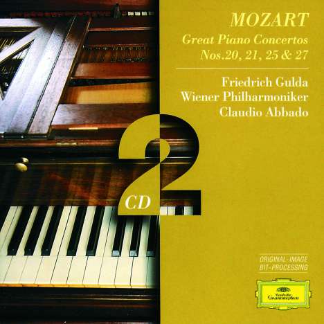 Wolfgang Amadeus Mozart (1756-1791): Klavierkonzerte Nr.20,21,25,27, 2 CDs