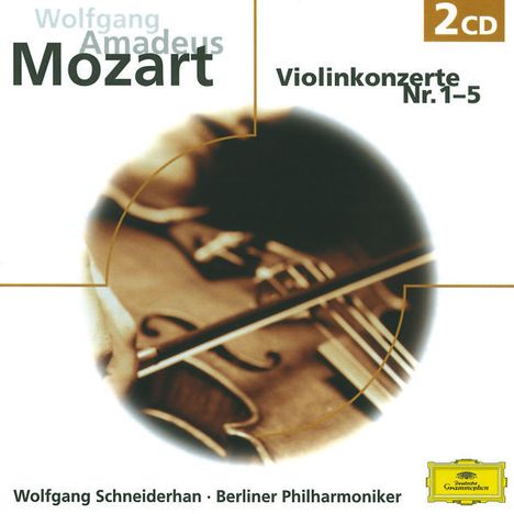 Wolfgang Amadeus Mozart (1756-1791): Violinkonzerte Nr.1-5, 2 CDs