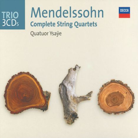 Felix Mendelssohn Bartholdy (1809-1847): Streichquartette Nr.1-7, 3 CDs