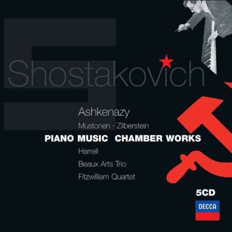 Dmitri Schostakowitsch (1906-1975): Kammermusik &amp; Klavierwerke, 5 CDs