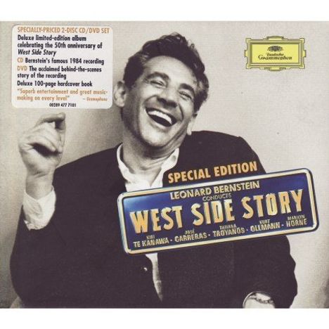 Leonard Bernstein (1918-1990): West Side Story (Deluxe-Edition mit DVD), 1 CD und 1 DVD