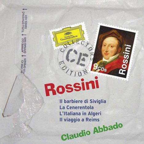 Gioacchino Rossini (1792-1868): Claudio Abbado dirigiert 4 Komische Opern, 9 CDs