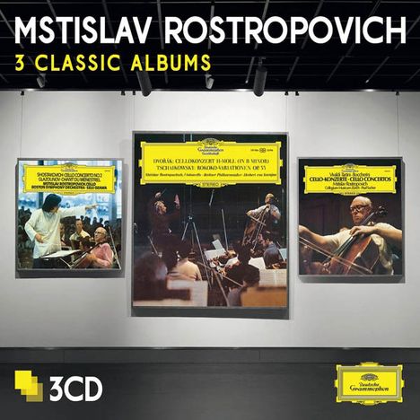 Mstislav Rostropovich - 3 Album Classics, 3 CDs