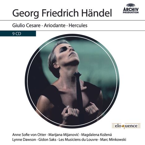 Georg Friedrich Händel (1685-1759): 3 Opern-Gesamtaufnahmen (DGG Archiv-Produktionen), 9 CDs