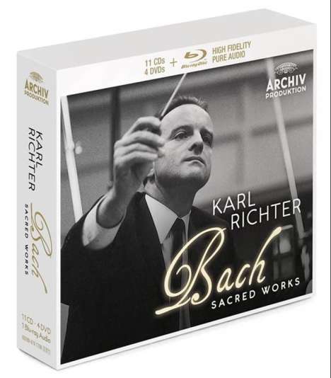 Karl Richter Edition - Bach Sacred Works, 11 CDs, 4 DVDs und 1 Blu-ray Audio