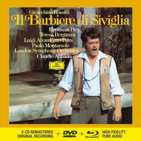 Gioacchino Rossini (1792-1868): Der Barbier von Sevilla (Deluxe-Ausgabe mit Blu-ray Audio), 2 CDs und 1 Blu-ray Audio