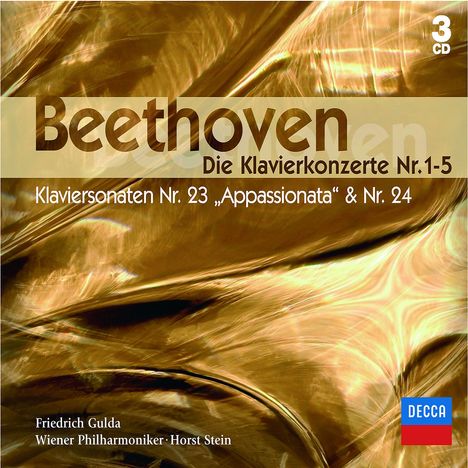 Ludwig van Beethoven (1770-1827): Klavierkonzerte Nr.1-5, 3 CDs