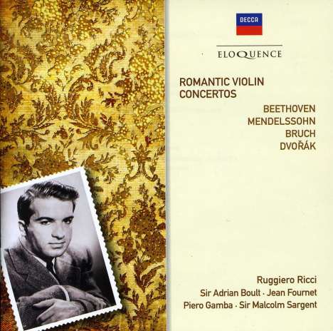 Ruggiero Ricci - Romantic Violin Concertos, 2 CDs