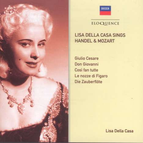 Lisa della Casa sings Händel &amp; Mozart, CD
