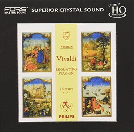 Antonio Vivaldi (1678-1741): Concerti op.8 Nr.1-4 "4 Jahreszeiten" (Ultimatite High Quality CD), CD