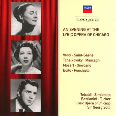 An Evening at the Lyric Opera of Chicago, CD