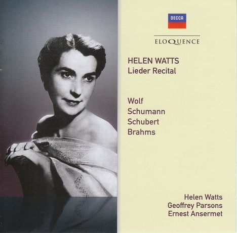 Helen Watts - Lieder Recital, 2 CDs