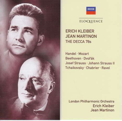 Erich Kleiber &amp; Jean Martinon - The Decca 78s, 2 CDs
