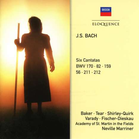 Johann Sebastian Bach (1685-1750): Kantaten BWV 56,82,159,170,211,212, 2 CDs