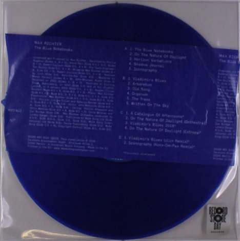 Max Richter (geb. 1966): The Blue Notebooks (Limited-Edition) (Blue Vinyl), 2 LPs