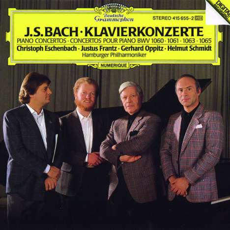 Johann Sebastian Bach (1685-1750): Klavierkonzerte BWV 1060,1061,1063,1065 (180g), LP
