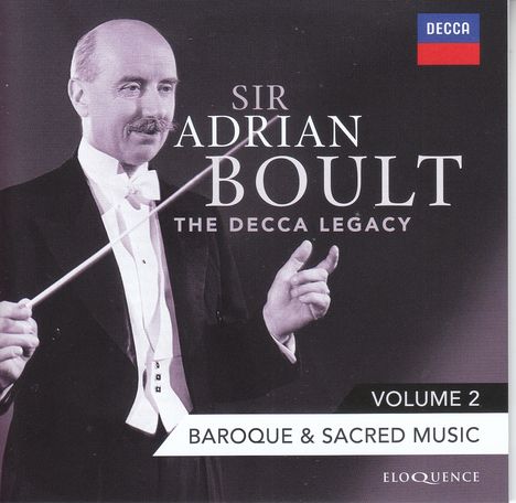 Adrian Boult - The Decca Legacy Vol.2 "Baroque &amp; Sacred Music", 13 CDs