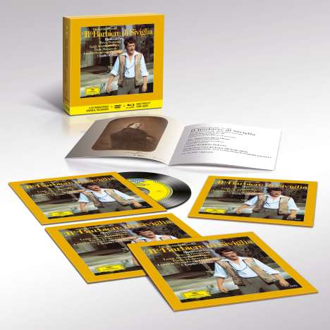 Gioacchino Rossini (1792-1868): Der Barbier von Sevilla (Deluxe-Ausgabe mit Blu-ray Audio &amp; DVD Video), 2 CDs, 1 Blu-ray Audio und 1 DVD
