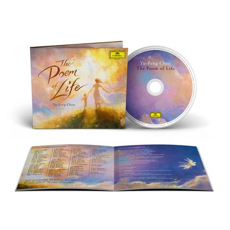 "The Poem of Life", Yu-Peng Chen. CD-Hülle mit Cover-Illustration: zwei Figuren in einer leuchtenden Landschaft.