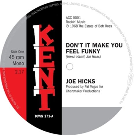 Joe Hicks: Don't It Make You Feel Funky / I Gotta Be Free, Single 7"