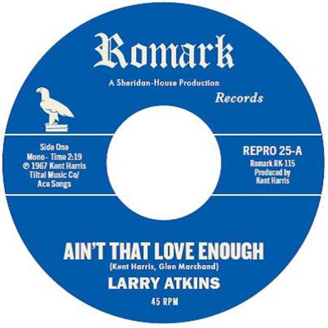 Larry Atkins: Ain't That Love Enough / Lighten Up, Single 7"