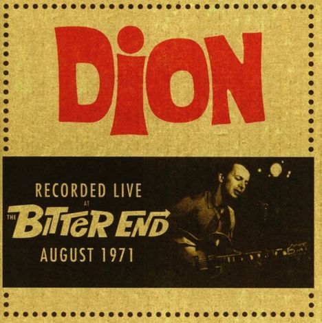 Dion: Recorded Live At The Bitter End, CD