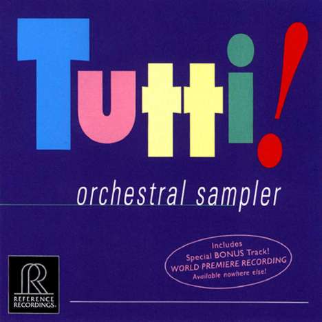 Reference Recordings Sampler - Tutti!, CD
