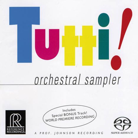 Reference Recordings SACD-Sampler - Tutti!, Super Audio CD