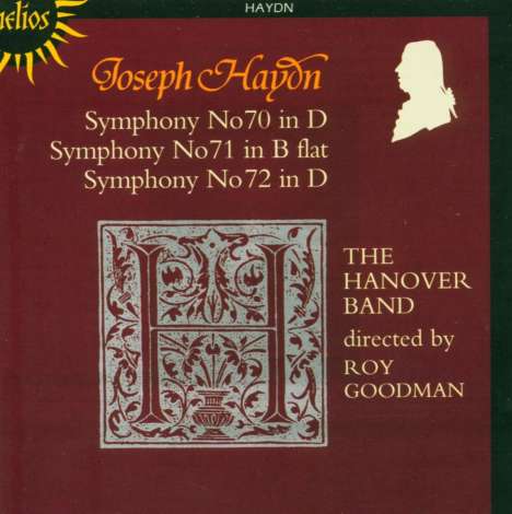 Joseph Haydn (1732-1809): Symphonien Nr.70-72, CD