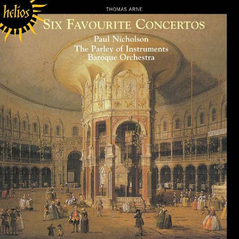 Thomas Arne (1710-1778): 6 Konzerte für Orgel/Klavier/Cembalo &amp; Orchester, CD