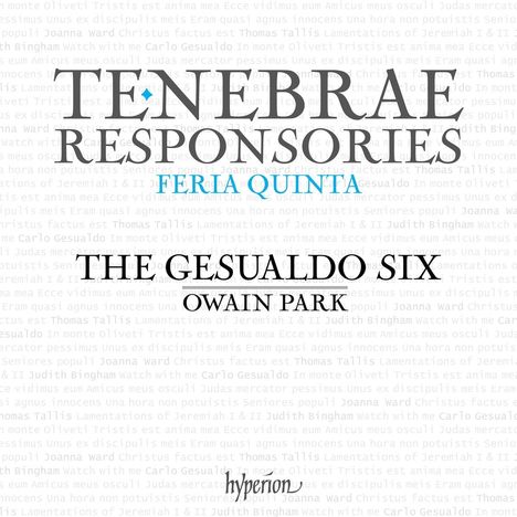 Carlo Gesualdo von Venosa (1566-1613): Responsorien (Tenebrae) zum Gründonnerstag, CD