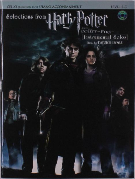 Patrick Doyle: Selections From Harry Potter And The Goblet Of Fire (Cello / Piano) Vlc, Noten