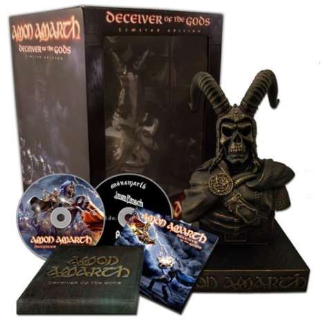Amon Amarth: Deceiver Of The Gods (Limited Edition Super Deluxe Box) (2CD + Figur), 2 CDs und 1 Merchandise
