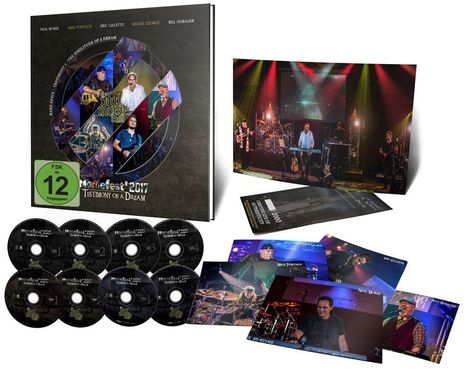 Neal Morse: Morsefest 2017: The Testimony Of A Dream (Limited-Artbook), 4 CDs, 2 DVDs, 2 Blu-ray Discs und 1 Buch