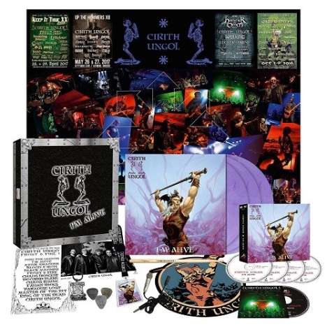 Cirith Ungol: I'm Alive (Limited Handnumbered Deluxe Box Set), 2 CDs, 3 DVDs, 2 LPs, 1 Single 12" and 4 Merchandise