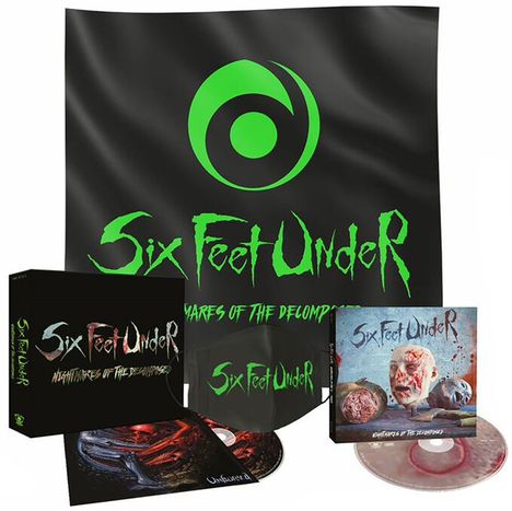 Six Feet Under: Nightmares Of The Decomposed (Deluxe Edition), 2 CDs und 1 Merchandise