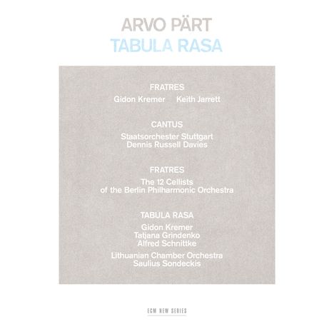 Arvo Pärt (geb. 1935): Tabula Rasa (180g), LP