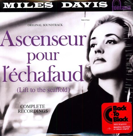 Miles Davis (1926-1991): Filmmusik: Ascenseur Pour L'echafaud (remastered) (180g), LP