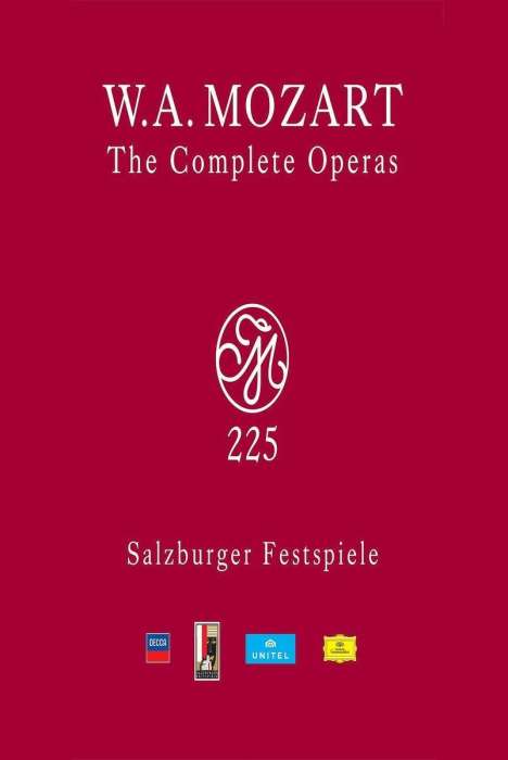 Wolfgang Amadeus Mozart (1756-1791): Mozart 225 – The Complete Operas (Salzburger Festspiele), 33 DVDs