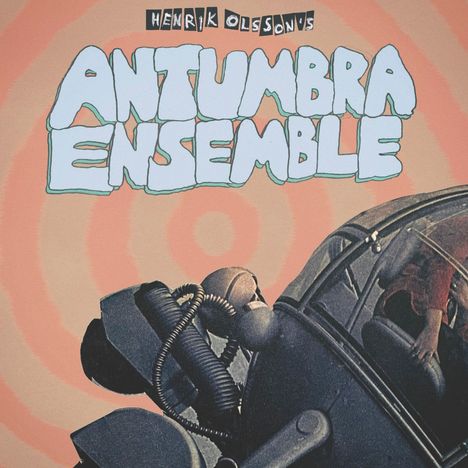 Henrik Olsson’s Antumbra Ensemble. Illustration mit retro-futuristischer Fahrzeugkabine und einer Person darin.