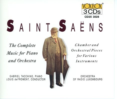 Camille Saint-Saens (1835-1921): Klavierkonzerte Nr.1-5, 3 CDs