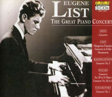 Eugene List - The Great Piano Concerti, CD