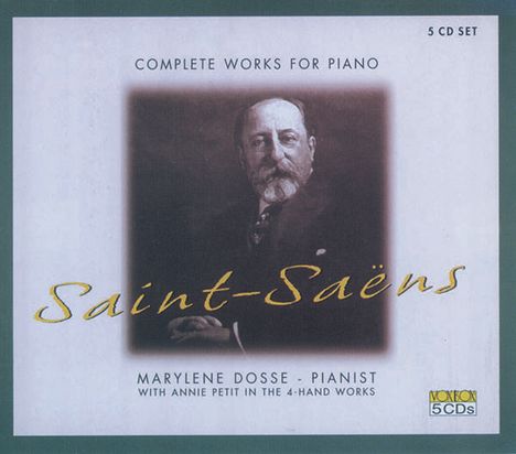 Camille Saint-Saens (1835-1921): Klavierwerke, 5 CDs