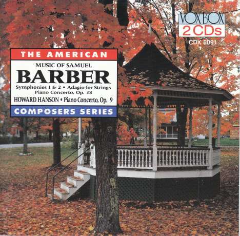 Samuel Barber (1910-1981): Symphonien Nr.1 &amp; 2, 2 CDs