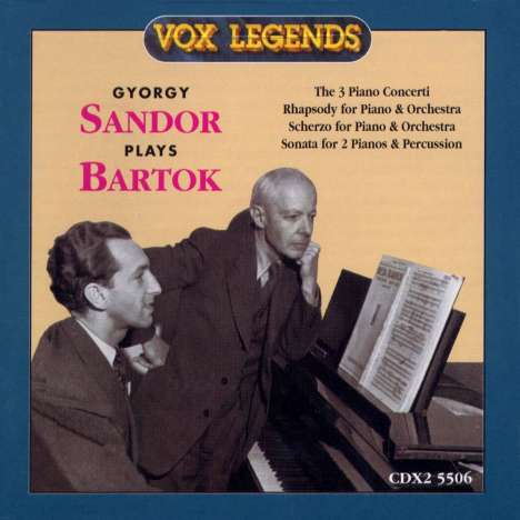 Bela Bartok (1881-1945): Klavierkonzerte Nr.1-3, 2 CDs