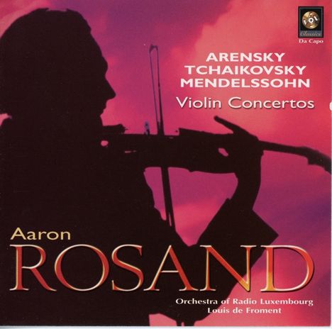 Aaron Rosard spielt Violinkonzerte, CD